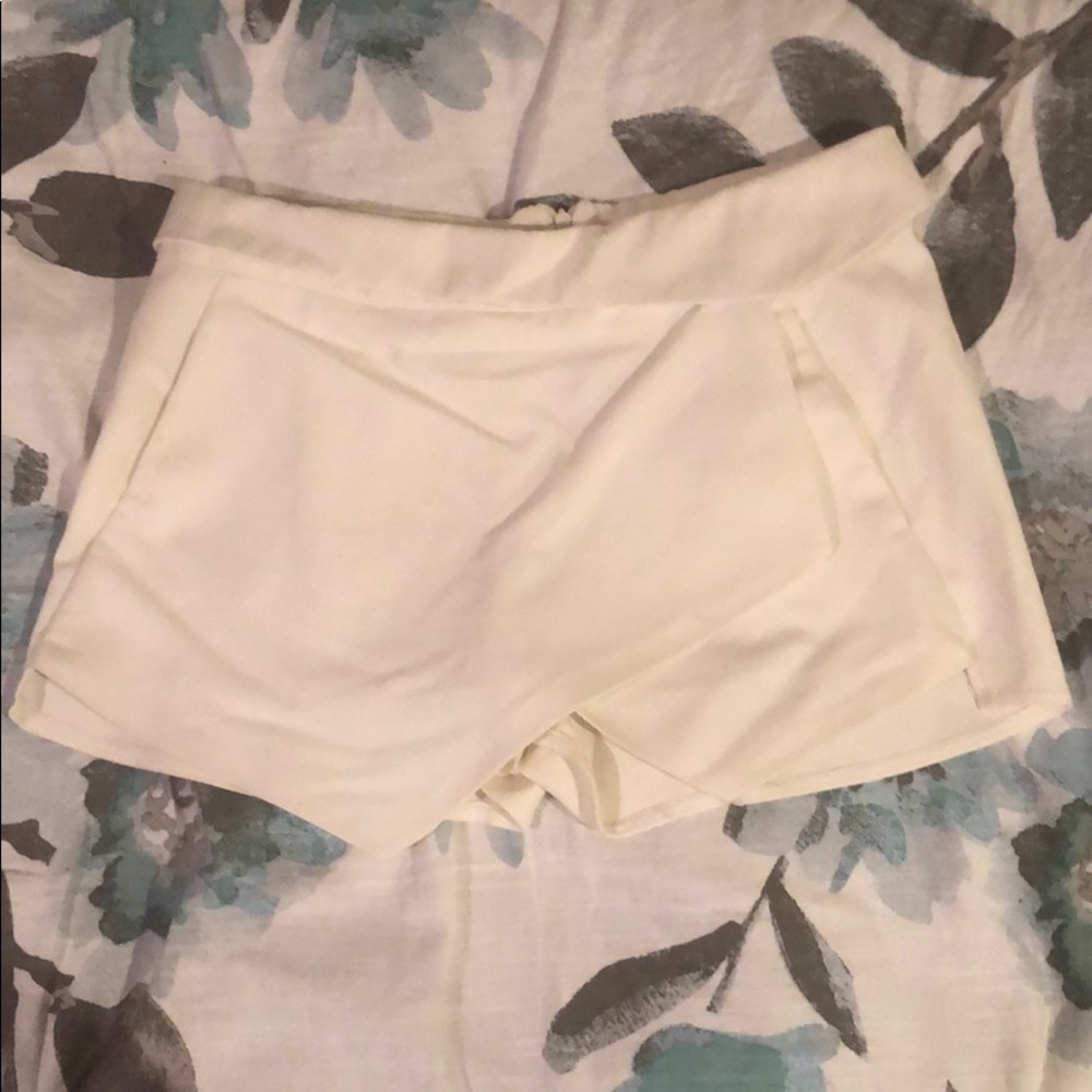 Envelope White Skirt/ Shorts